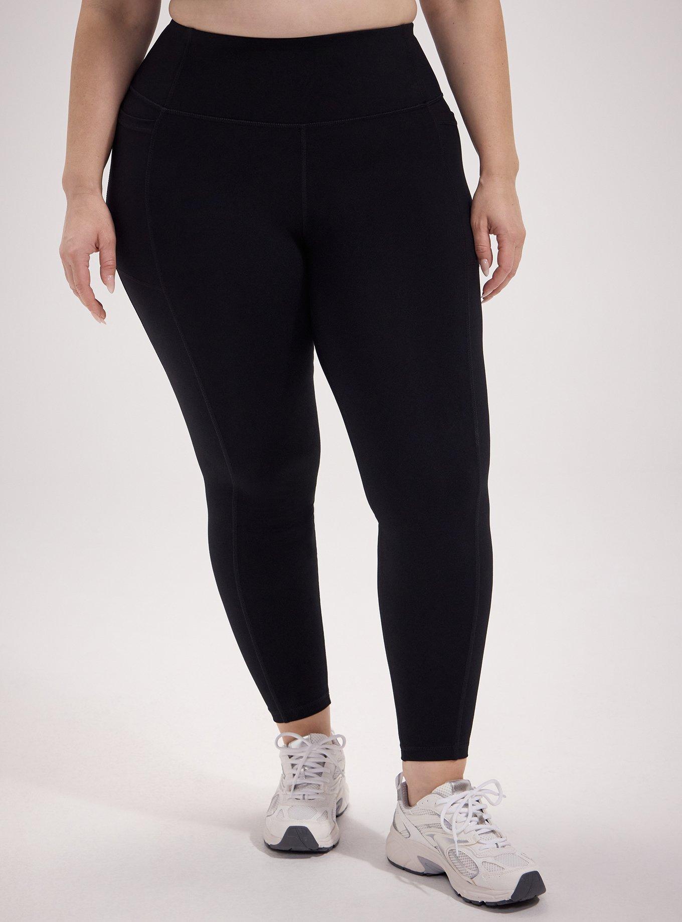 High Waist Legging with Side Pocket, DEEP BLACK, alternate