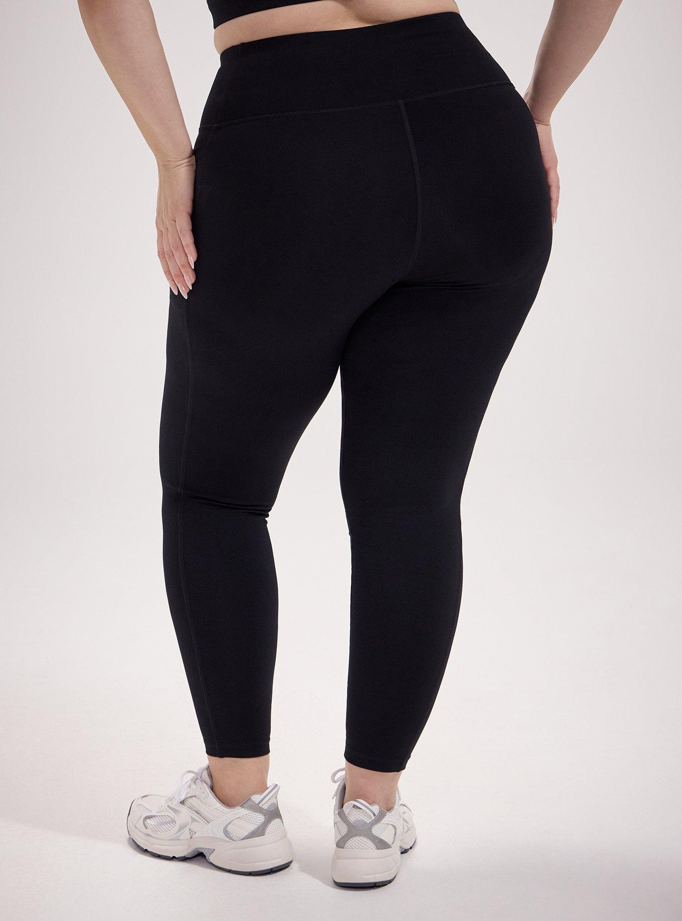 High Waist Legging with Side Pocket, DEEP BLACK, alternate