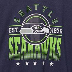 NFL Seattle Seahawks Relaxed Fit V-Neck Tee, NAVY, swatch