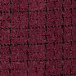 Luxe Tailored Ponte Blazer, ROCKWELL PLAID MAROON BANNER, swatch