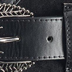 Spider Web Stretch Waist Belt, BLACK, swatch