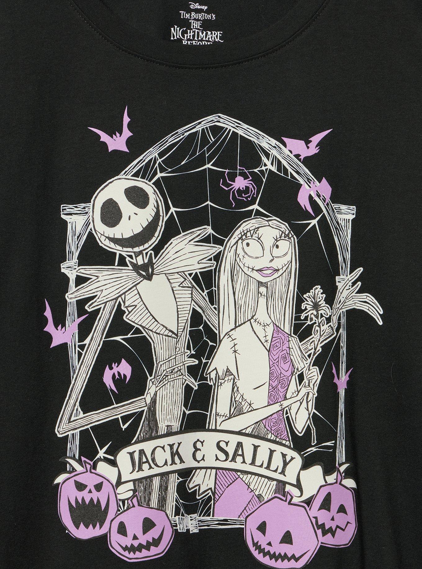 Disney Nightmare Before Christmas Classic Cotton Crew Tee, DEEP BLACK, alternate