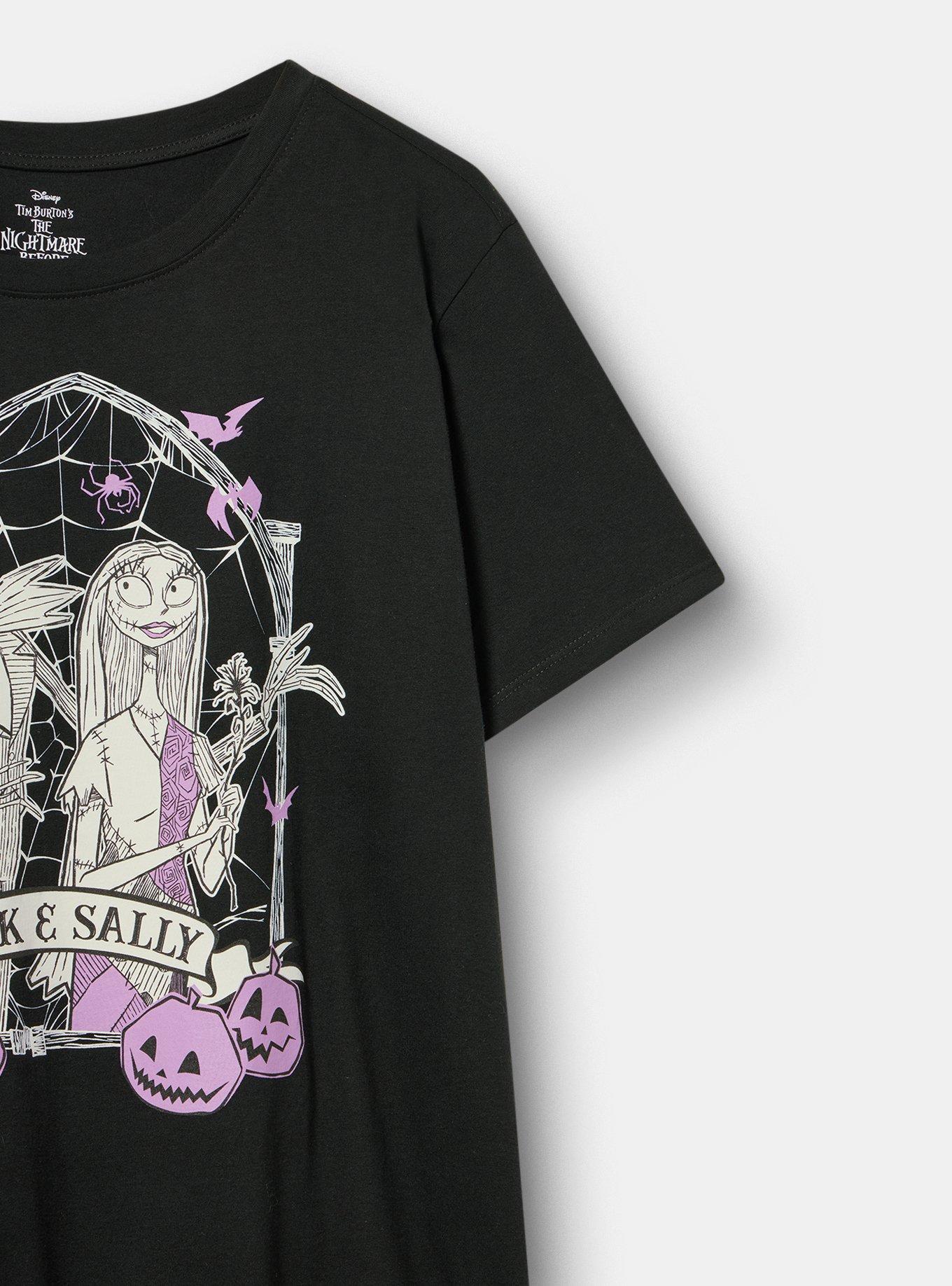 Disney Nightmare Before Christmas Classic Cotton Crew Tee, DEEP BLACK, alternate