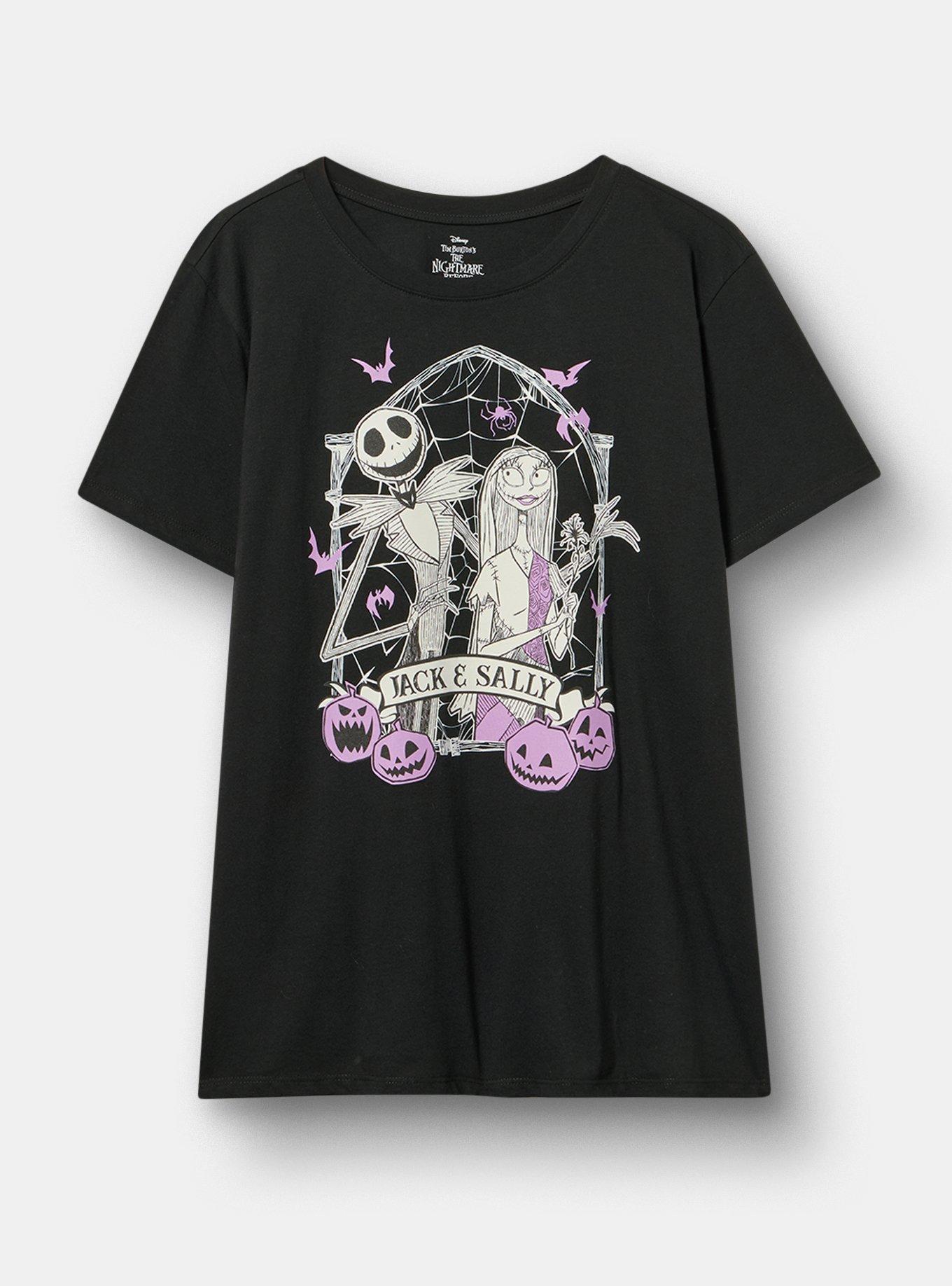 Disney Nightmare Before Christmas Classic Cotton Crew Tee, DEEP BLACK, hi-res