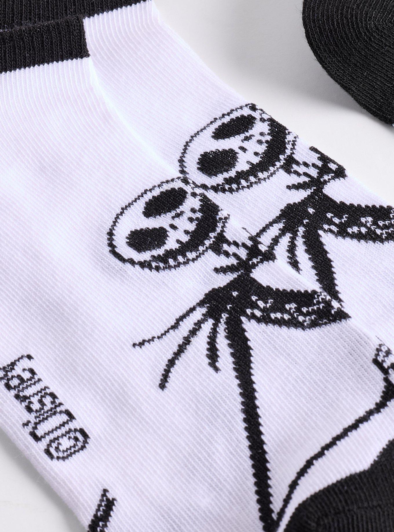 5-Pack Nightmare Before Christmas Low-Cut Socks, BLACK, alternate
