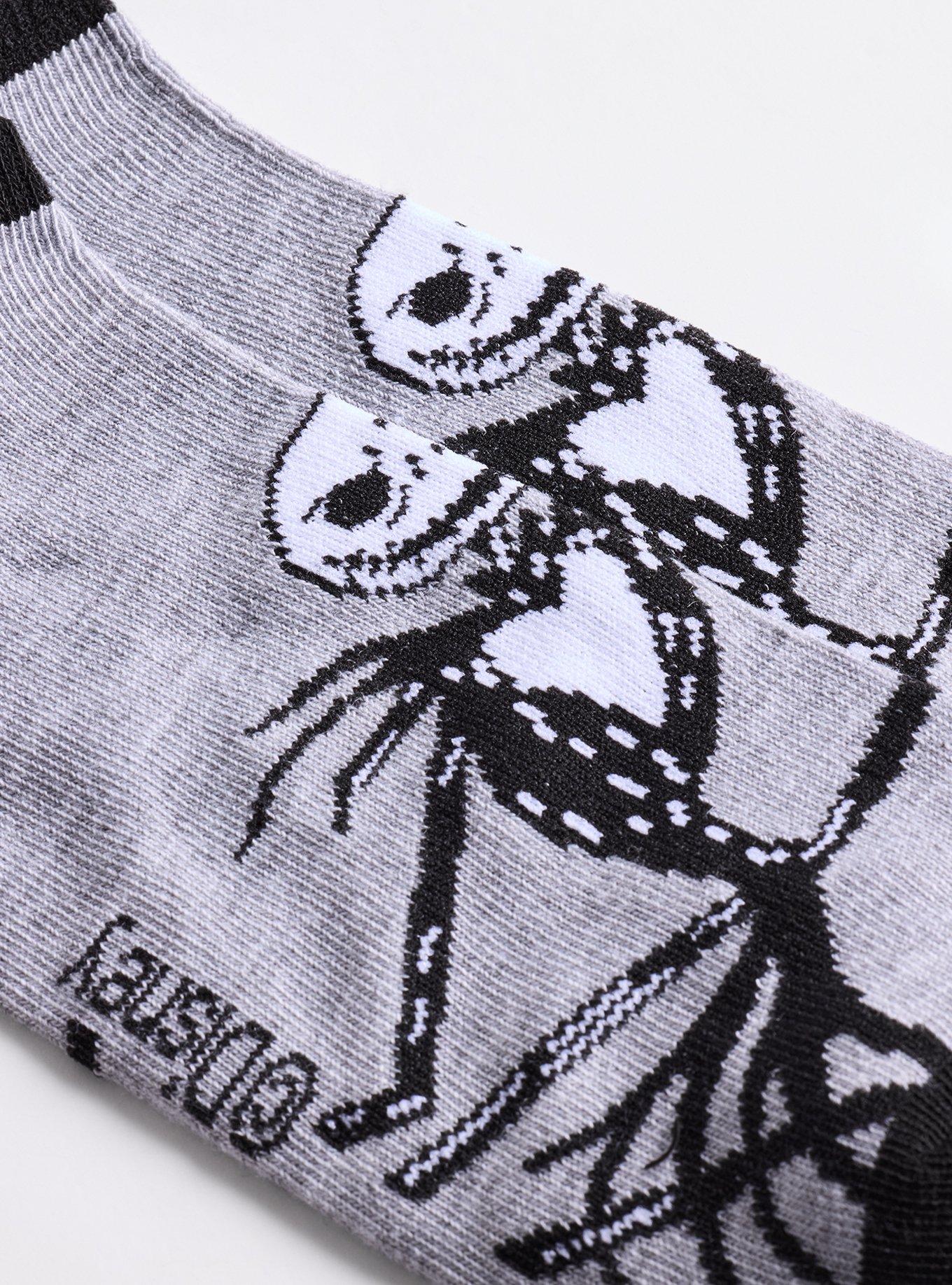 5-Pack Nightmare Before Christmas Low-Cut Socks, BLACK, alternate