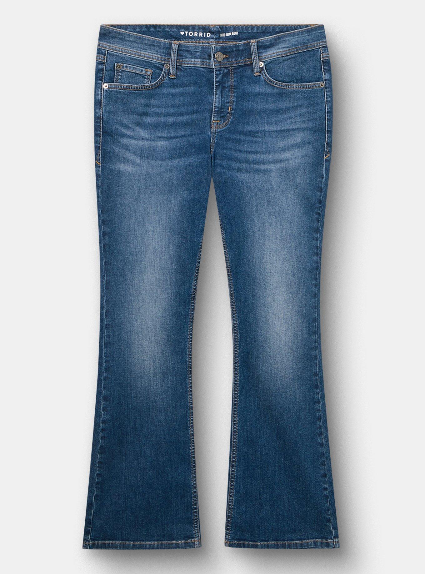 Luxe Slim Boot Jean, Blue 6, flat