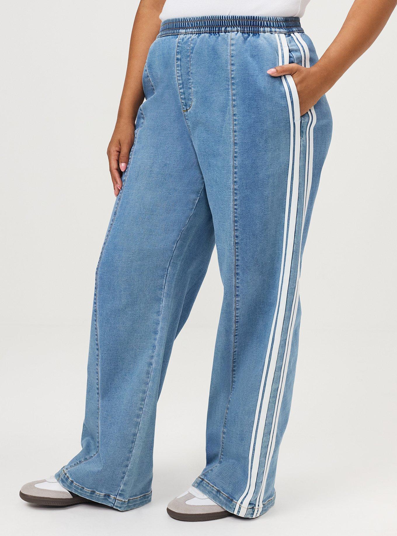 Knit Denim Track Pant, SOLAR RETURN, alternate