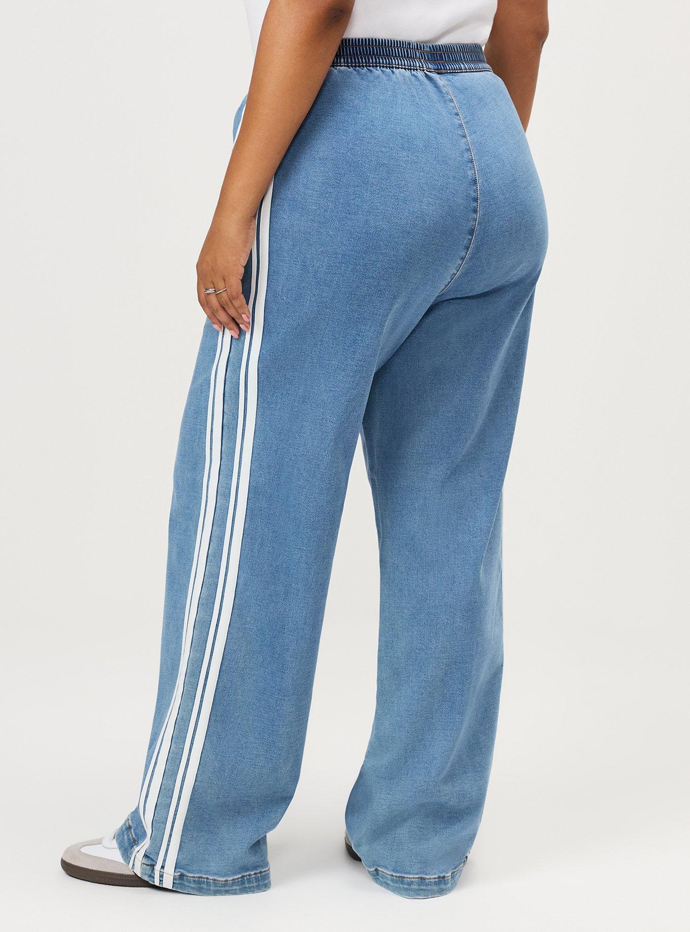 Knit Denim Track Pant, SOLAR RETURN, alternate