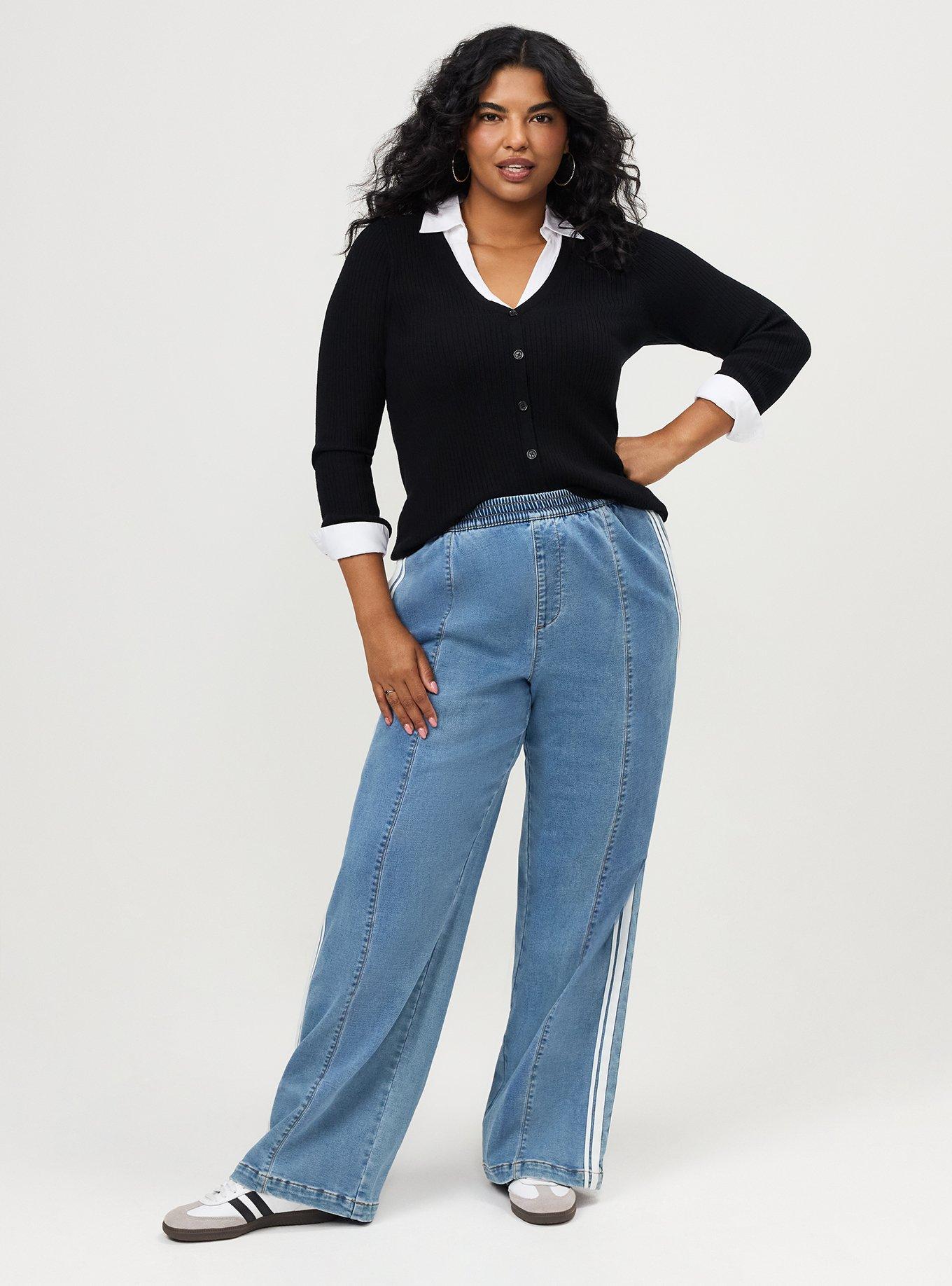 Knit Denim Track Pant, SOLAR RETURN, alternate