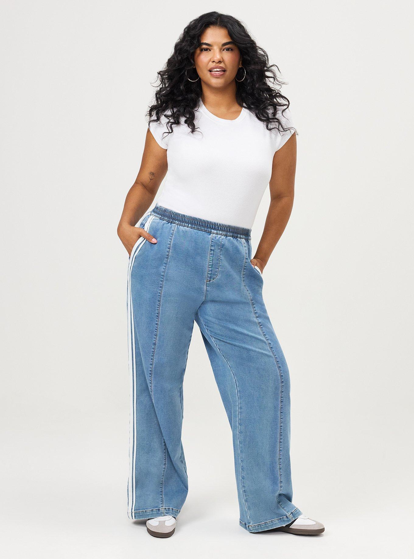 Knit Denim Track Pant, SOLAR RETURN, hi-res