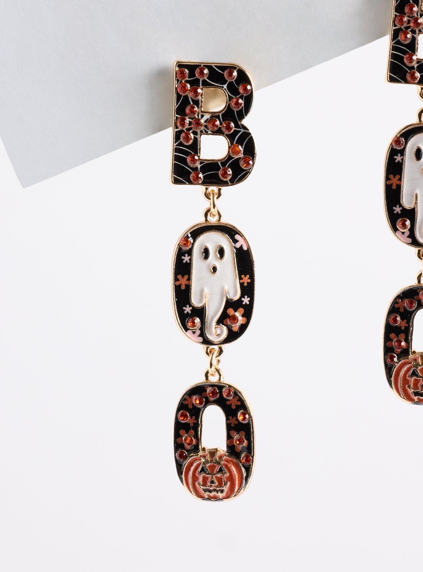 Plus Size Boo Linear Earring, , alternate