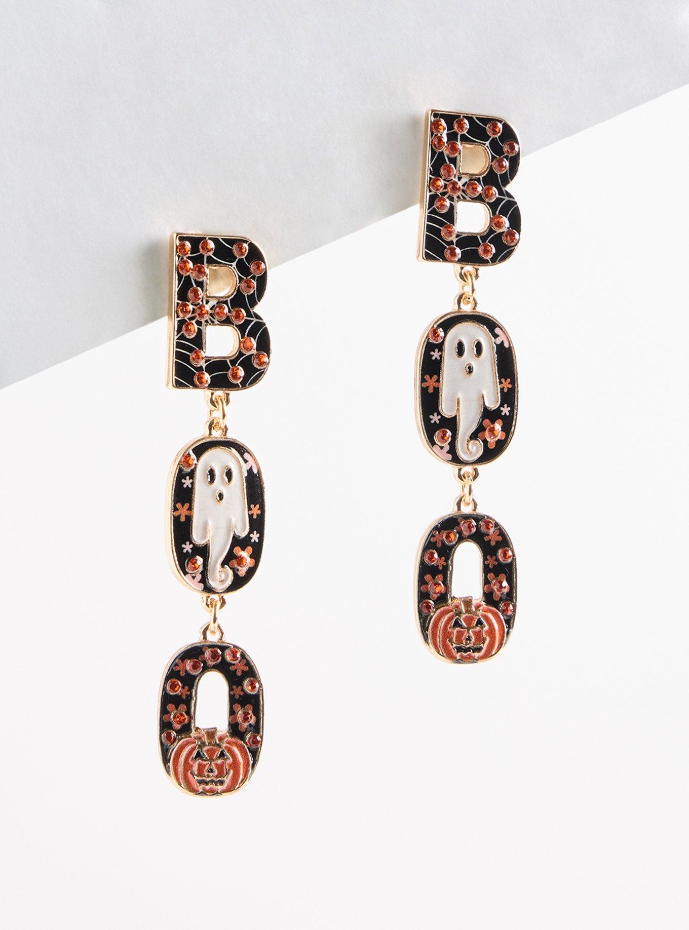 Plus Size Boo Linear Earring, , hi-res