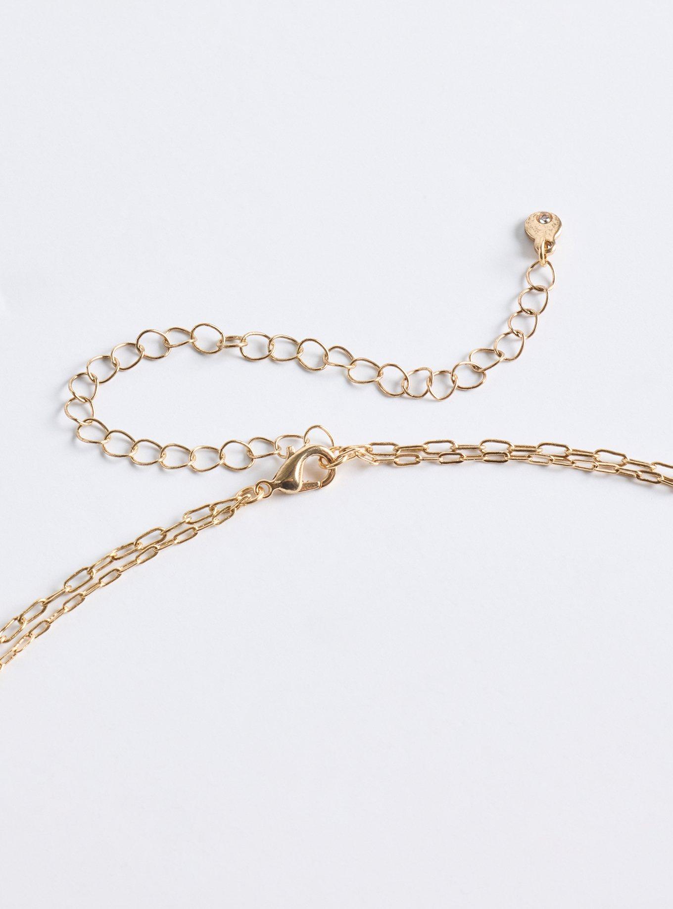 Plus Size Butterfly Layered Necklace, , alternate