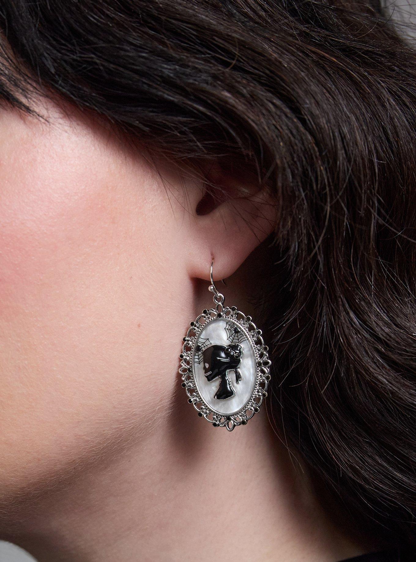 Plus Size Cameo Earring, , alternate