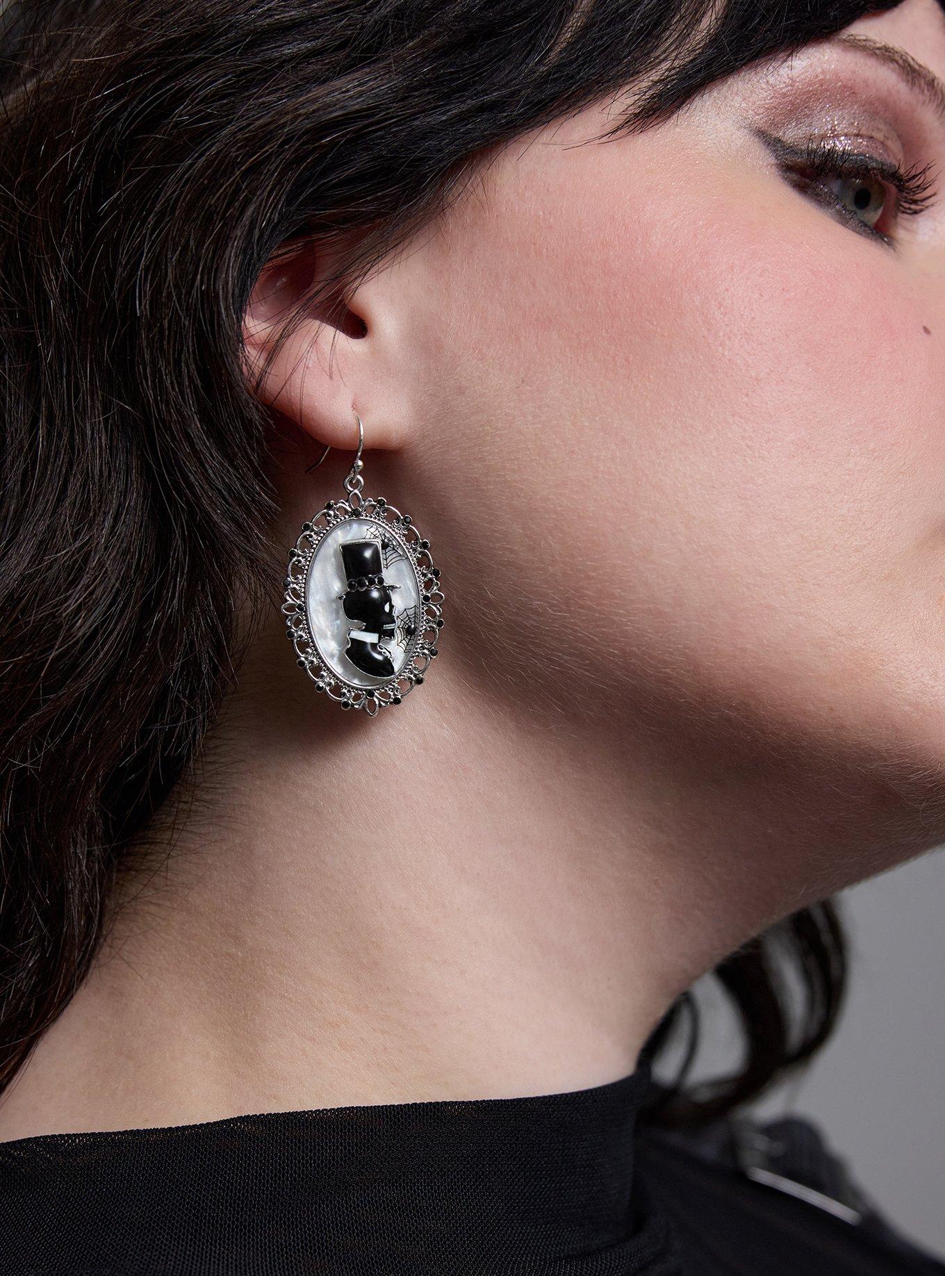 Plus Size Cameo Earring, , alternate