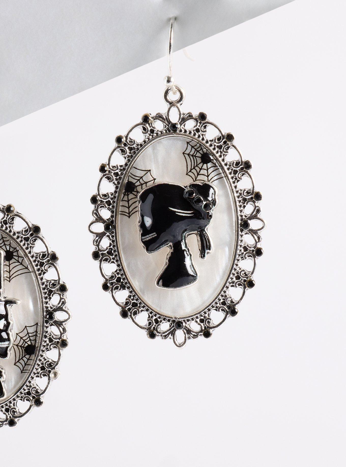 Plus Size Cameo Earring, , alternate