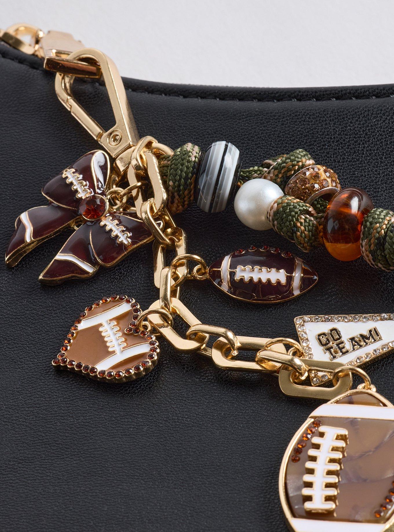 Plus Size Football Bag Charm, , alternate