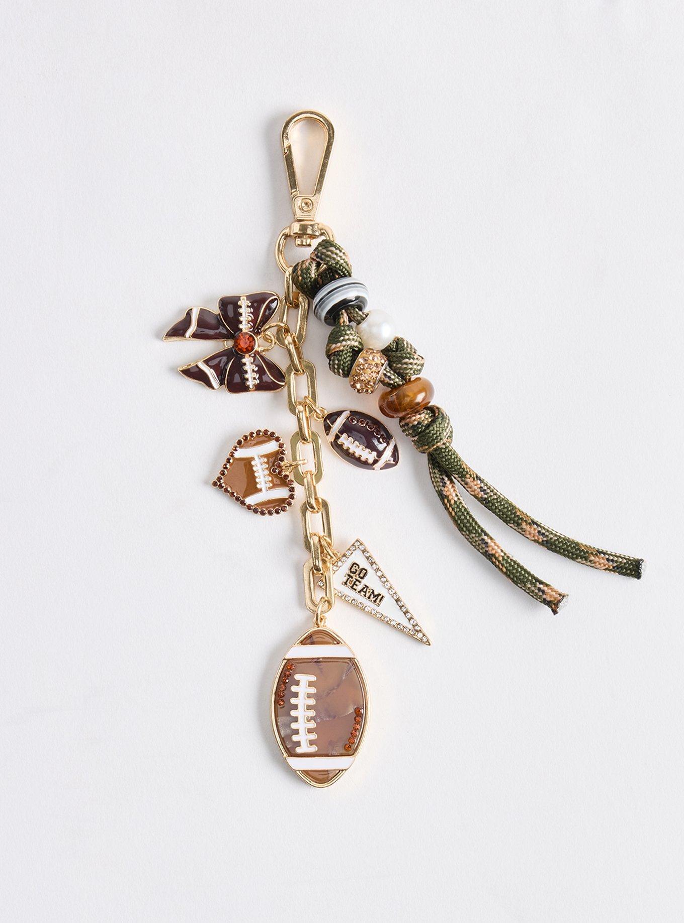 Plus Size Football Bag Charm, , alternate