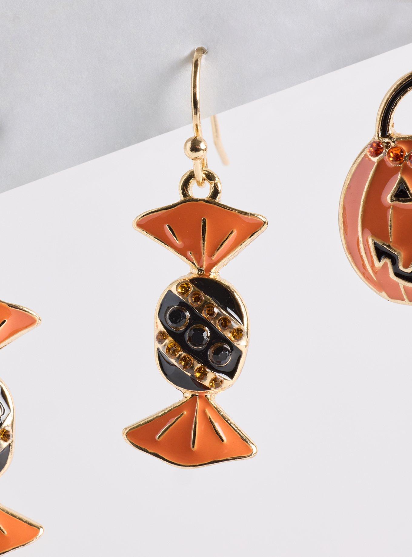 Hanging Halloween Earring Set, , alternate