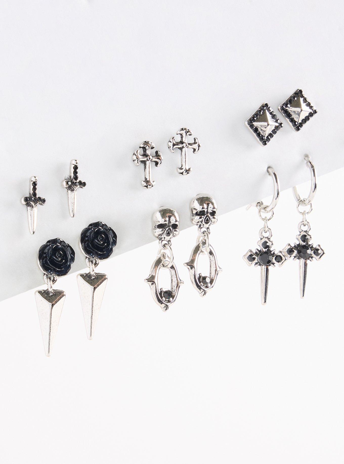 Skull & Dagger Stud Set, , hi-res