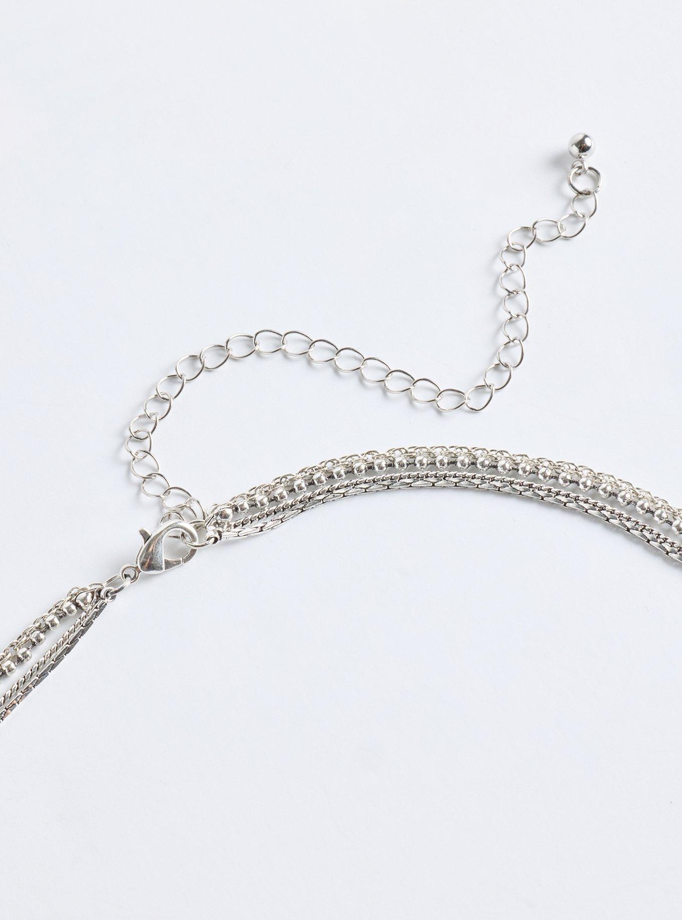 Antique Heart Layered Necklace, , alternate