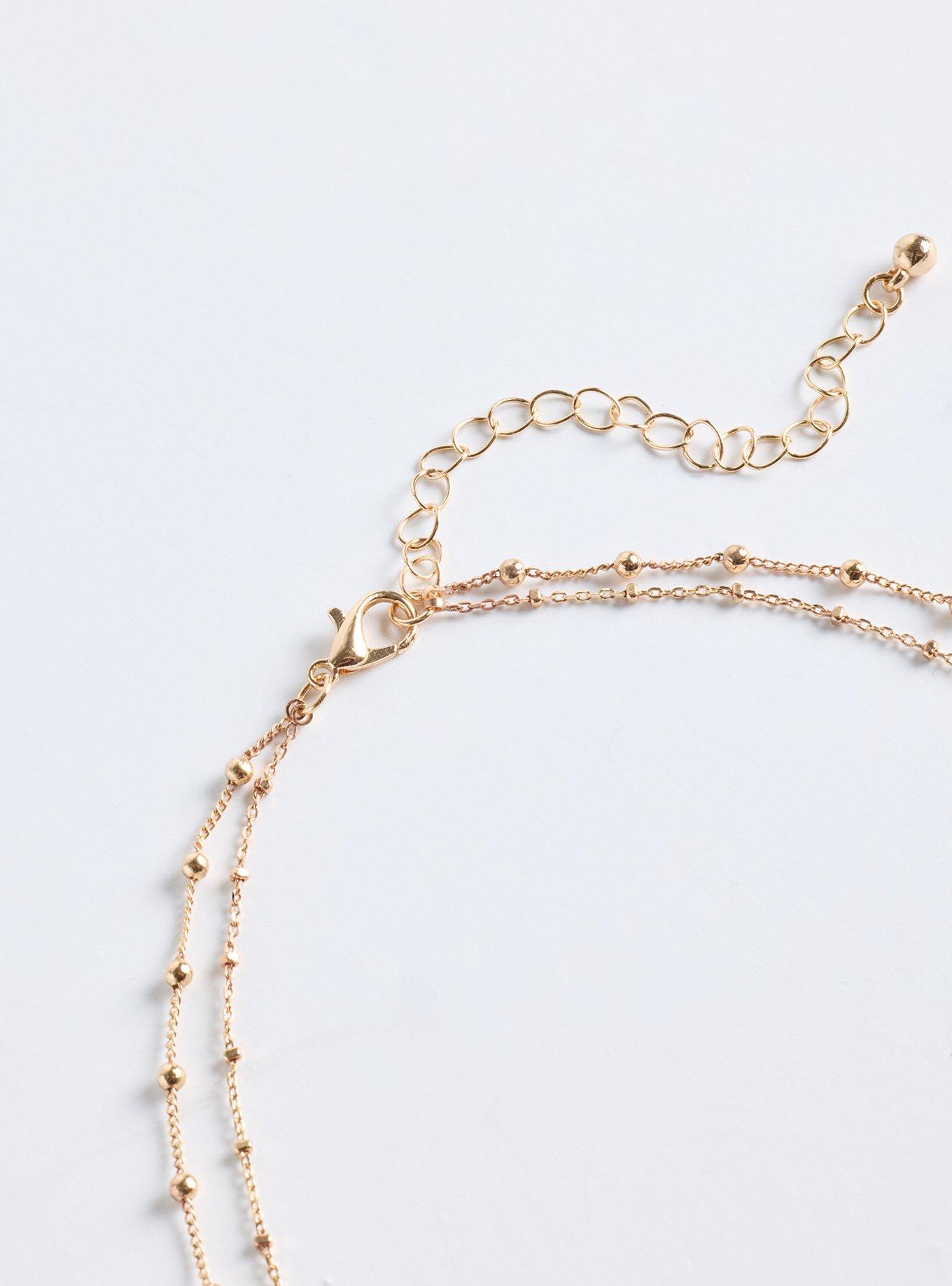 Disc Layered Necklace, , alternate