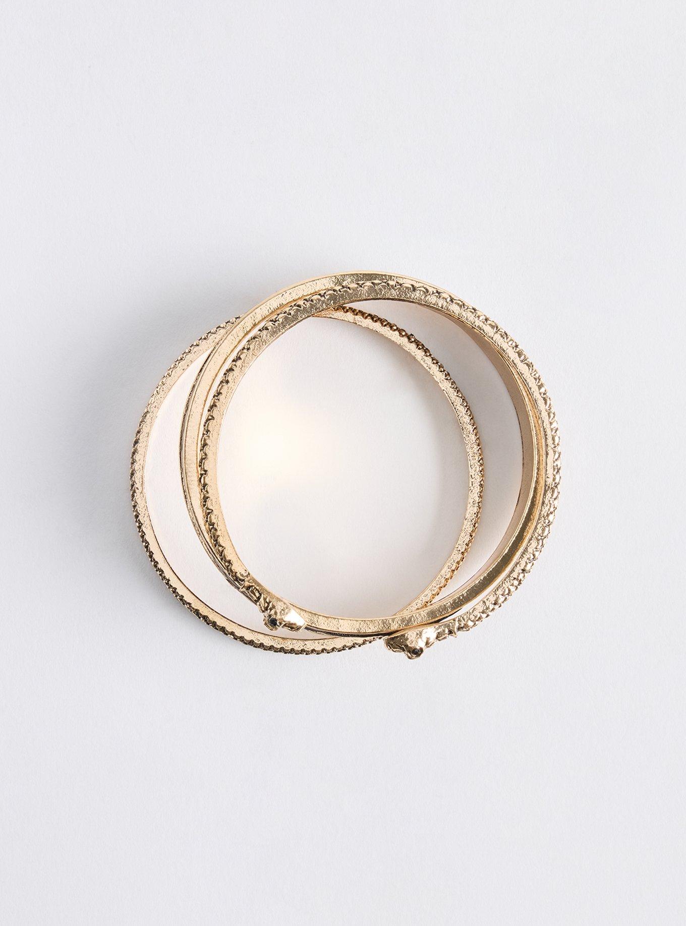 Snake Bracelet, GOLD, hi-res