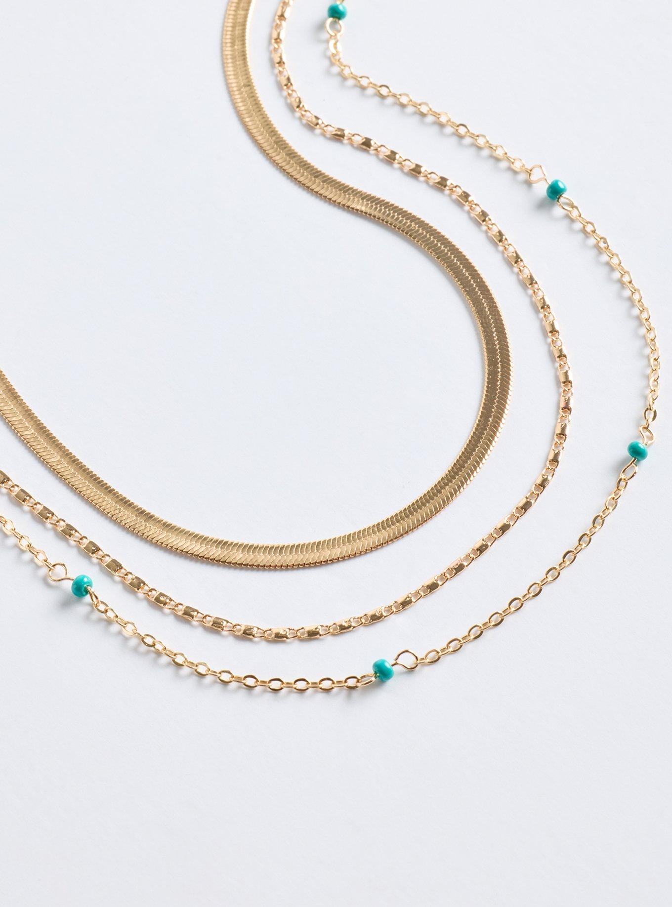 Plus Size Station Layered Necklace, , alternate