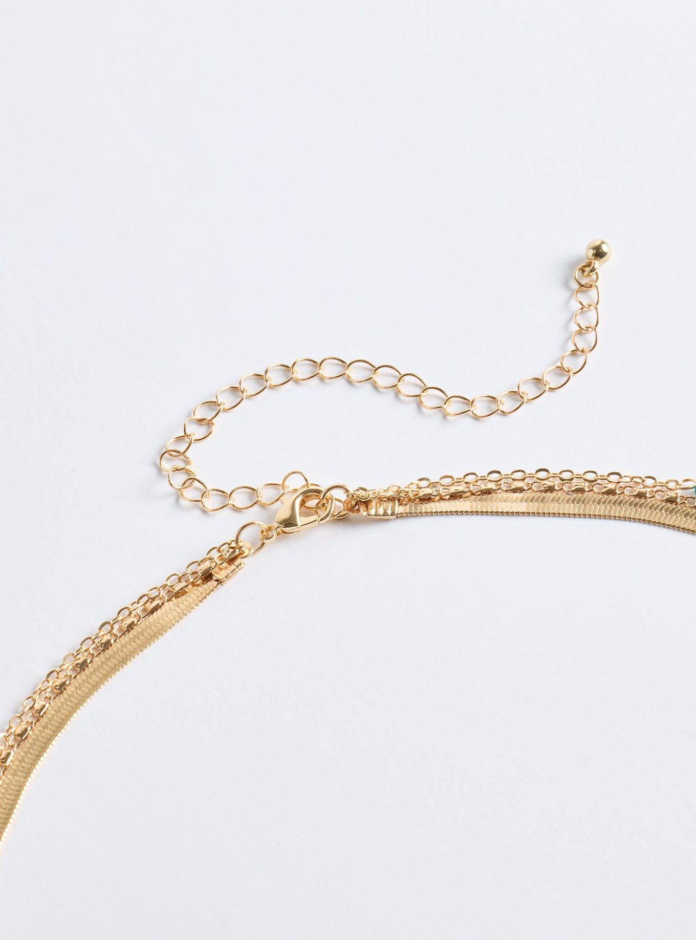 Plus Size Station Layered Necklace, , alternate