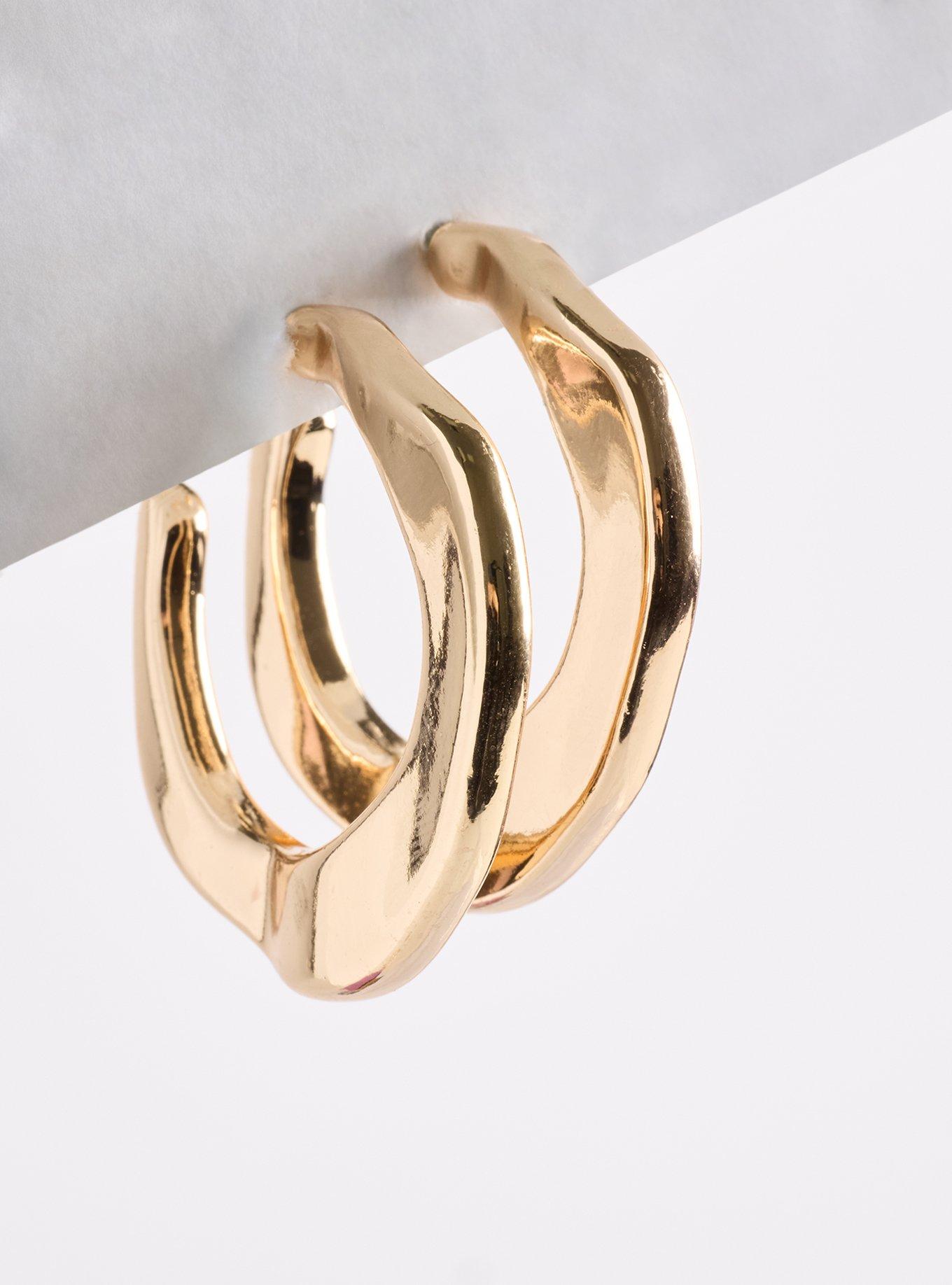Plus Size Hoop Earring Set, , alternate