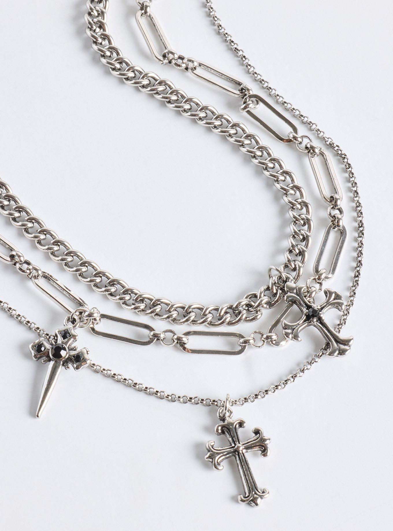 Dagger Layered Necklace, , alternate