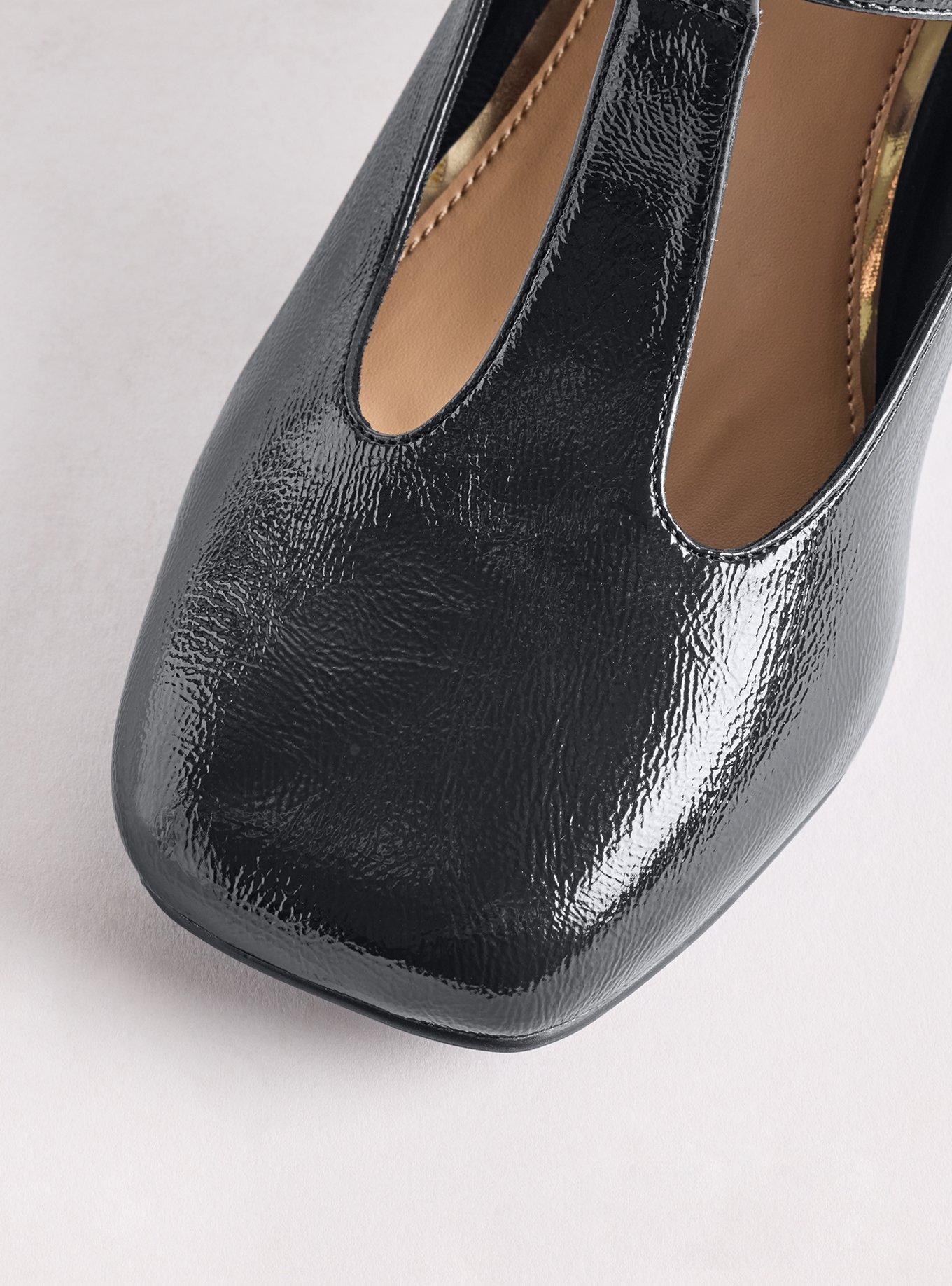 T-Strap Mary Jane Block Heel (WW), BLACK, alternate