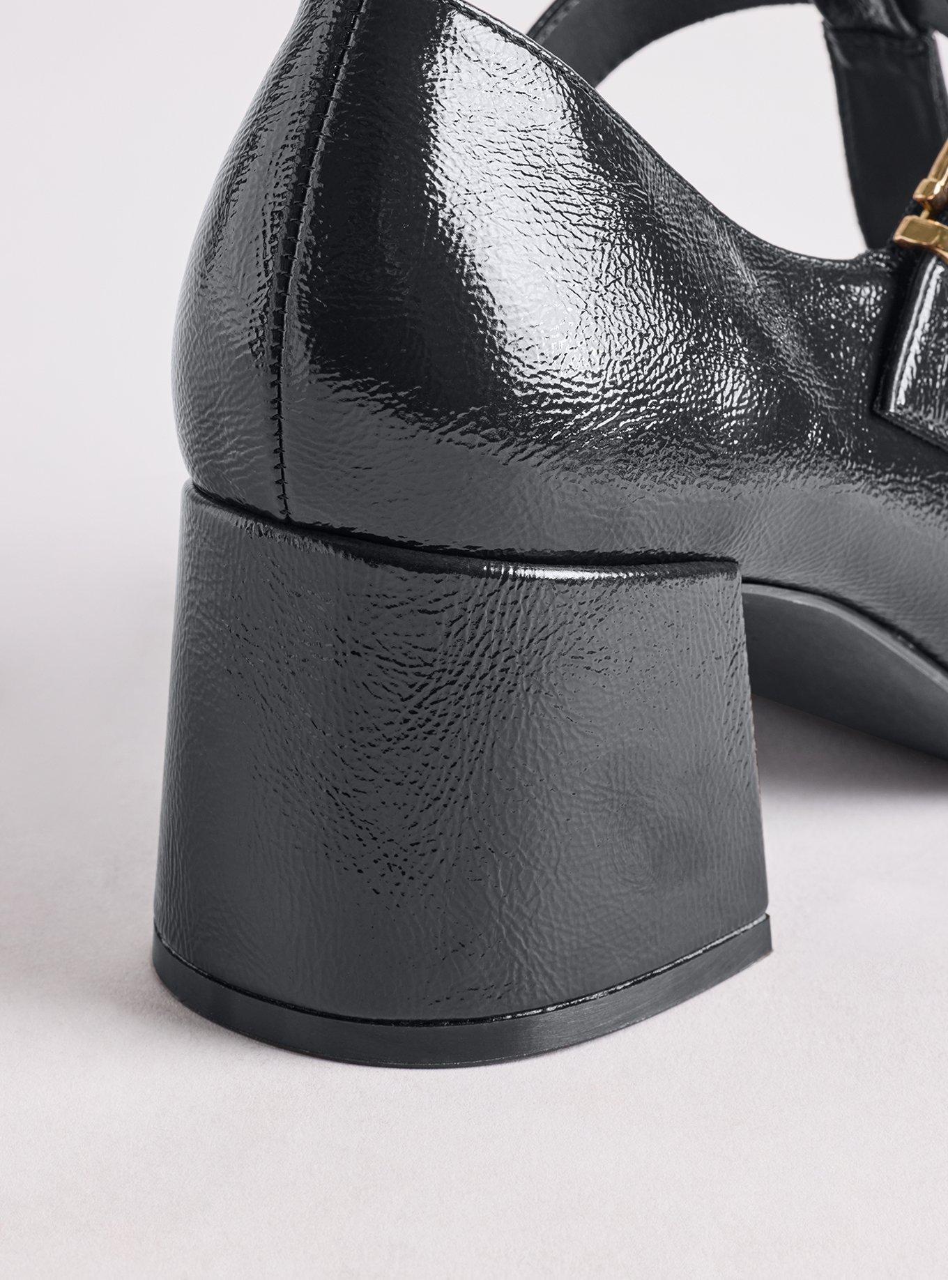 T-Strap Mary Jane Block Heel (WW), BLACK, alternate