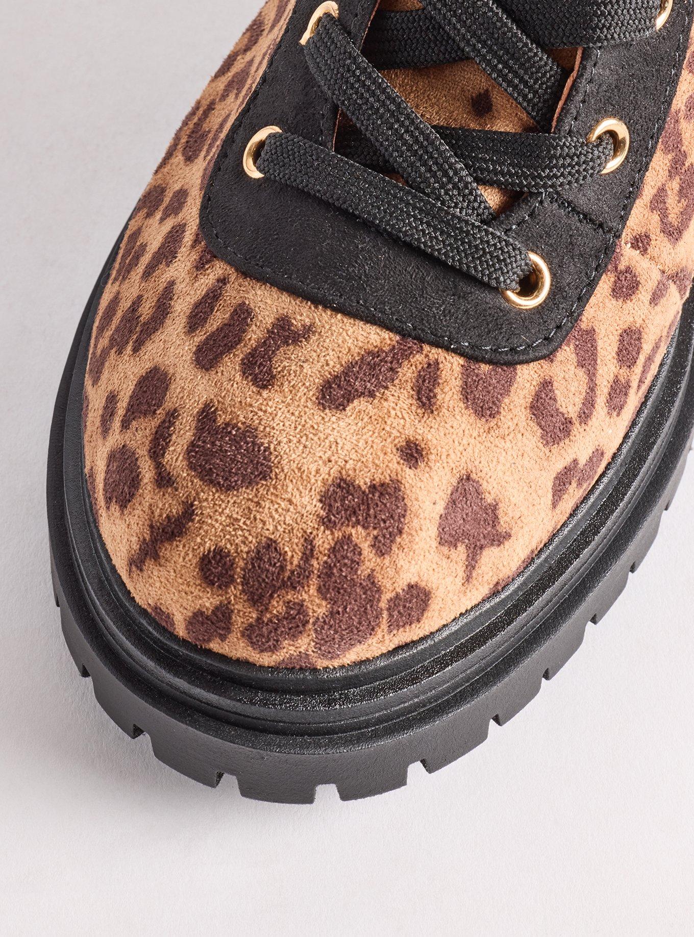 Lug Sole Combat Bootie (WW), LEOPARD, alternate