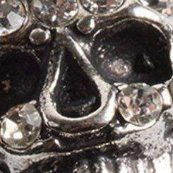 Plus Size Skull Ring Set, SILVER, swatch