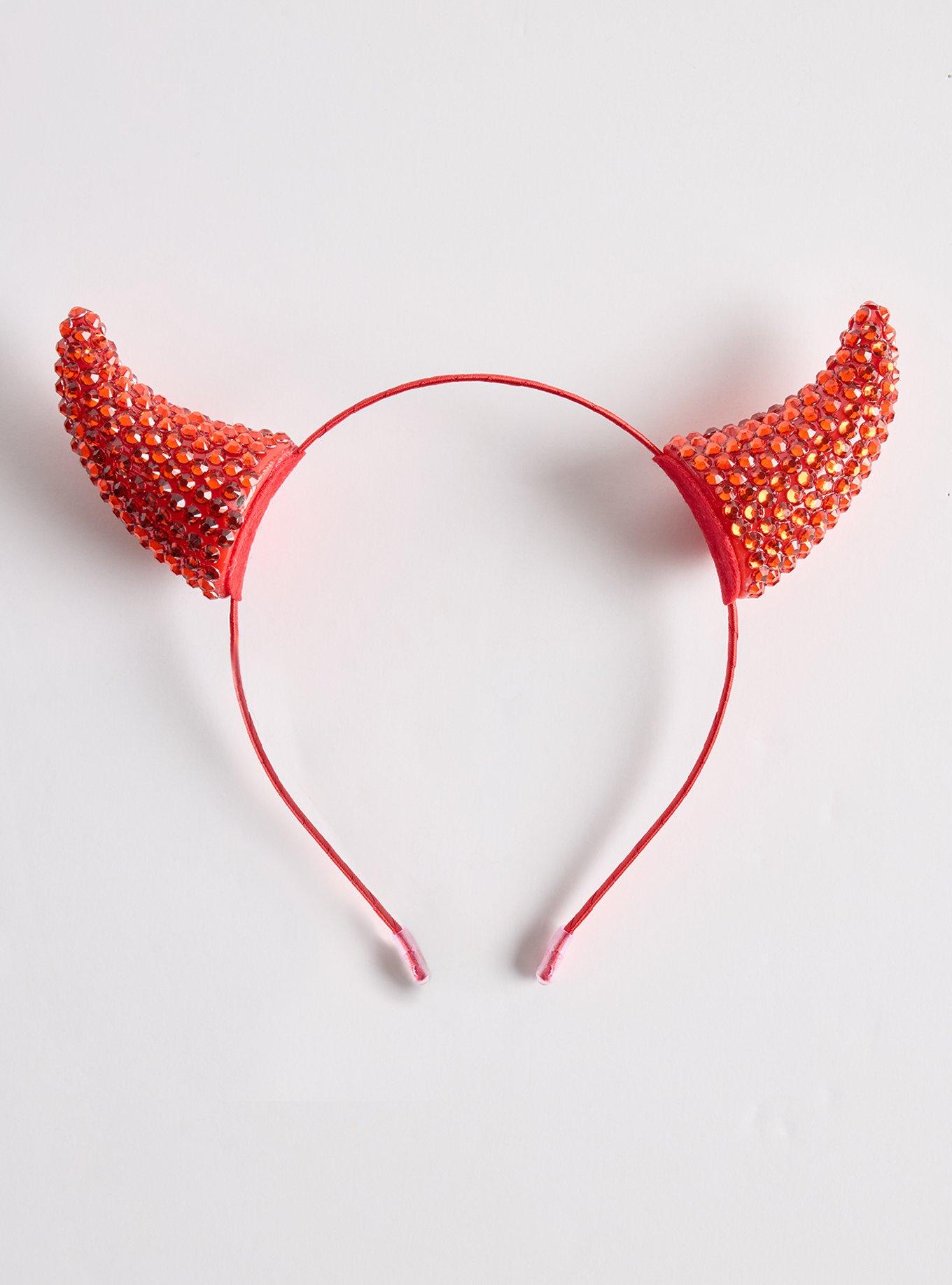 Plus Size Devil Horns Headband, , hi-res