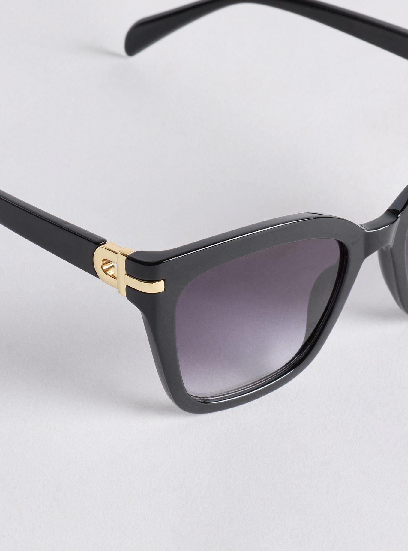 Plus Size Square Cat-Eye Sunglasses, , alternate