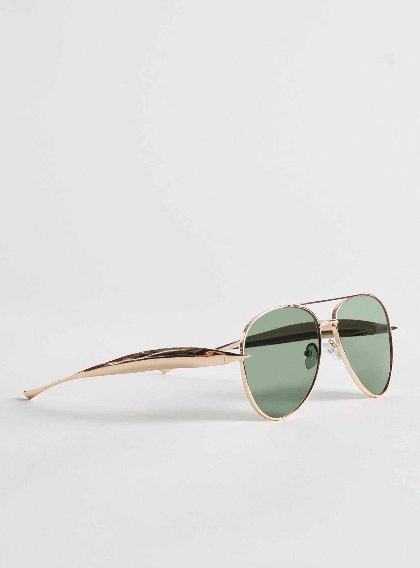 Plus Size Aviator Sunglasses, , alternate