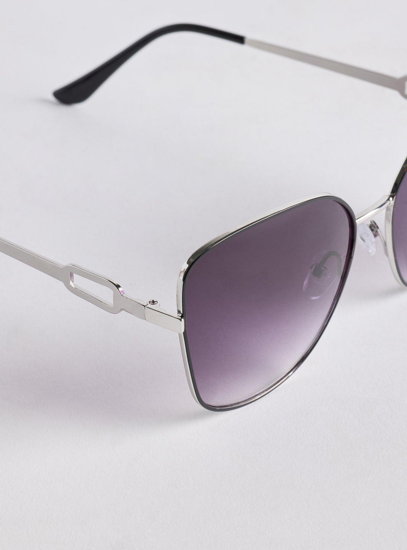 Cat-Eye Smoke Lens Sunglasses, , alternate