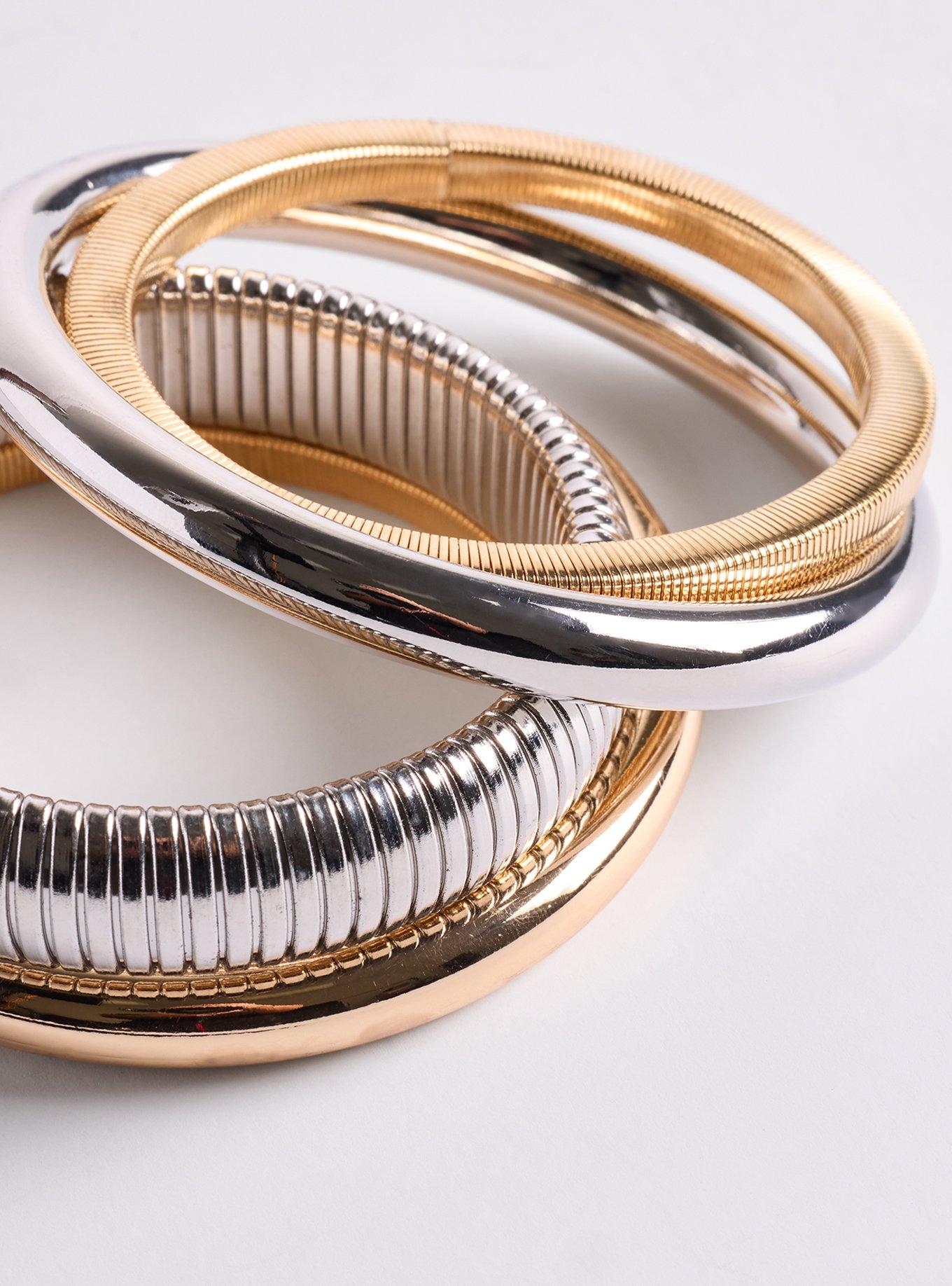 Mixed Bangle Set, MULTI, alternate