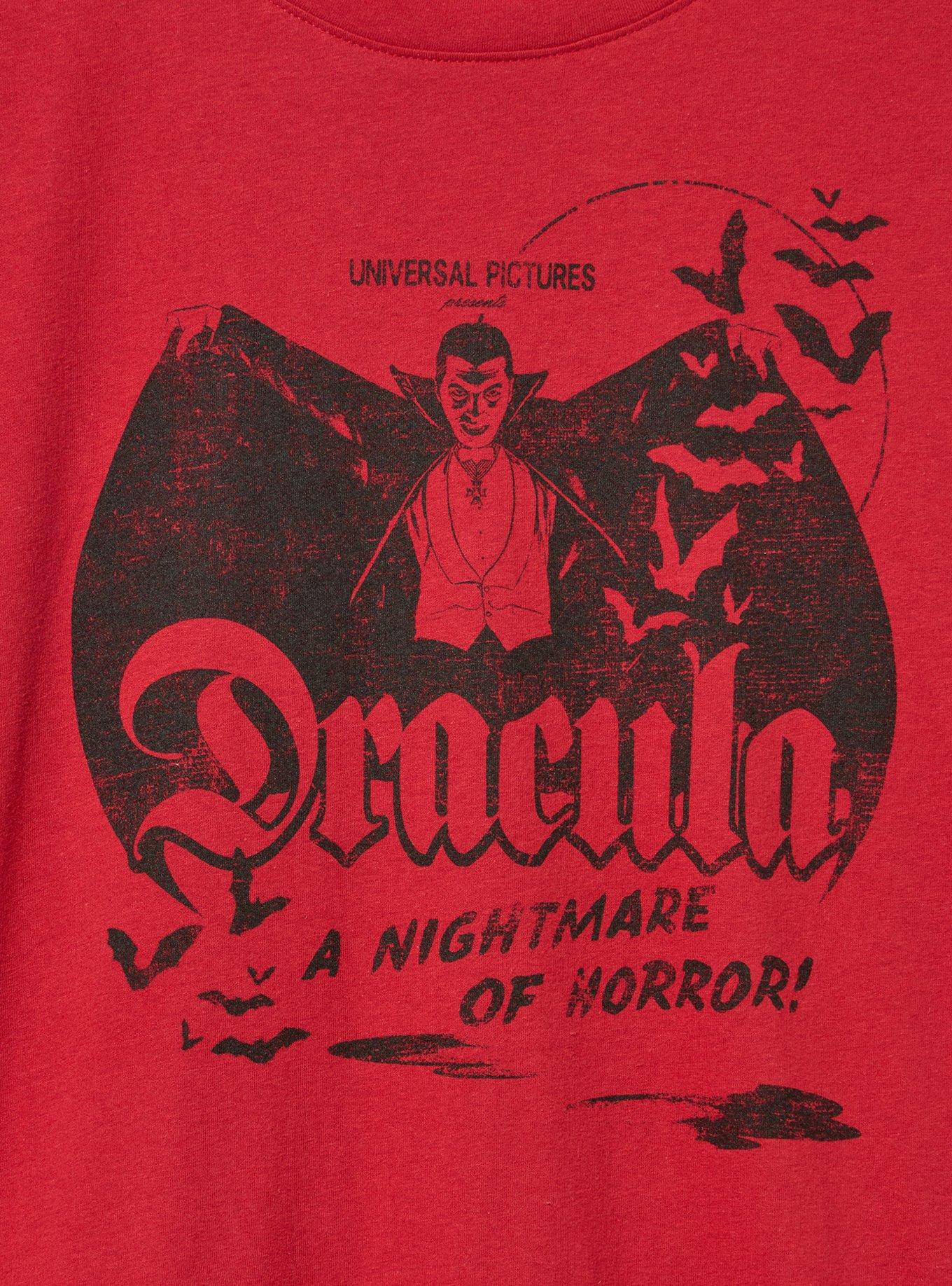 Plus Size Dracula Classic Cotton Crew Tee, JESTER RED, alternate