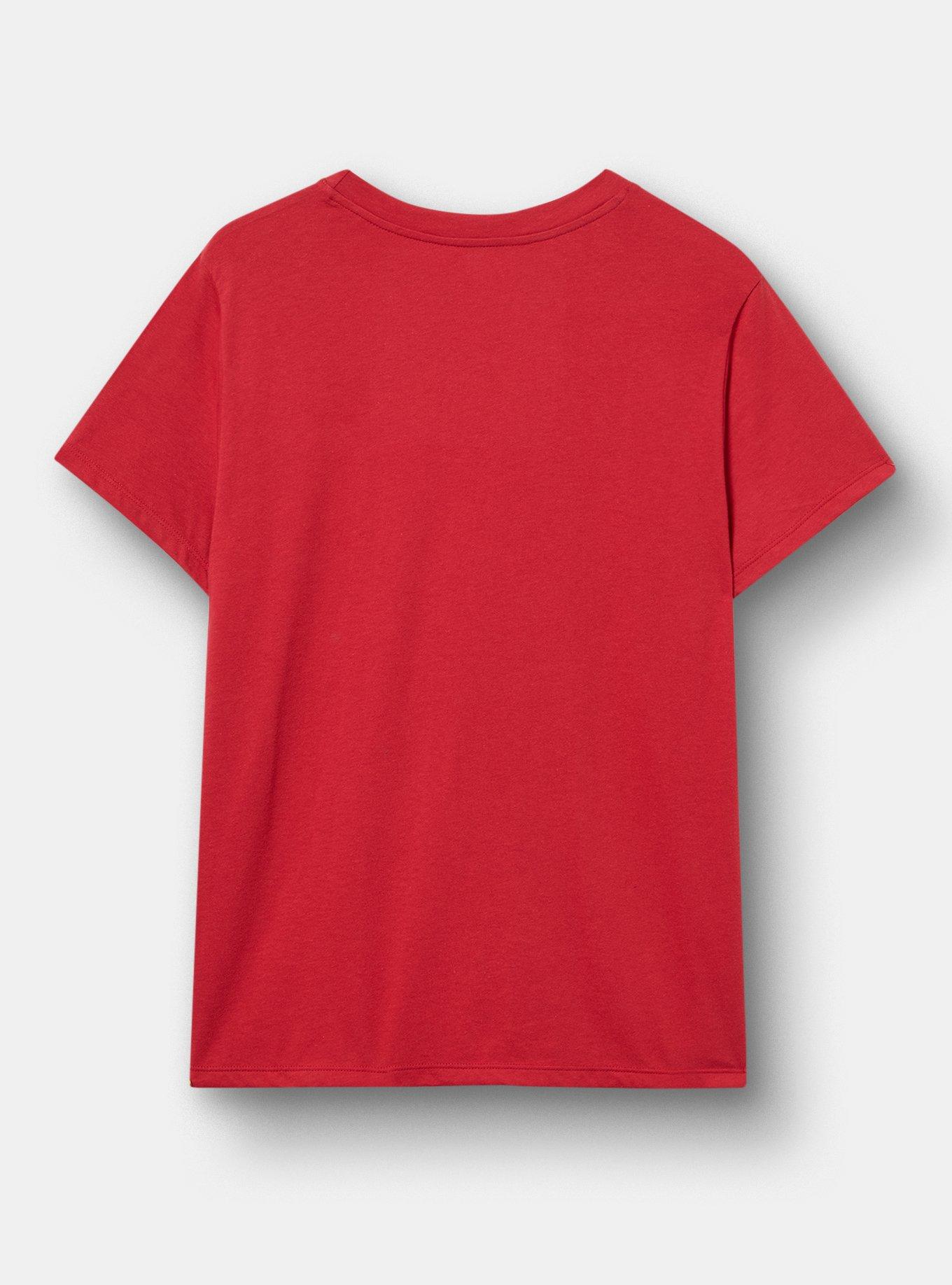 Plus Size Dracula Classic Cotton Crew Tee, JESTER RED, alternate