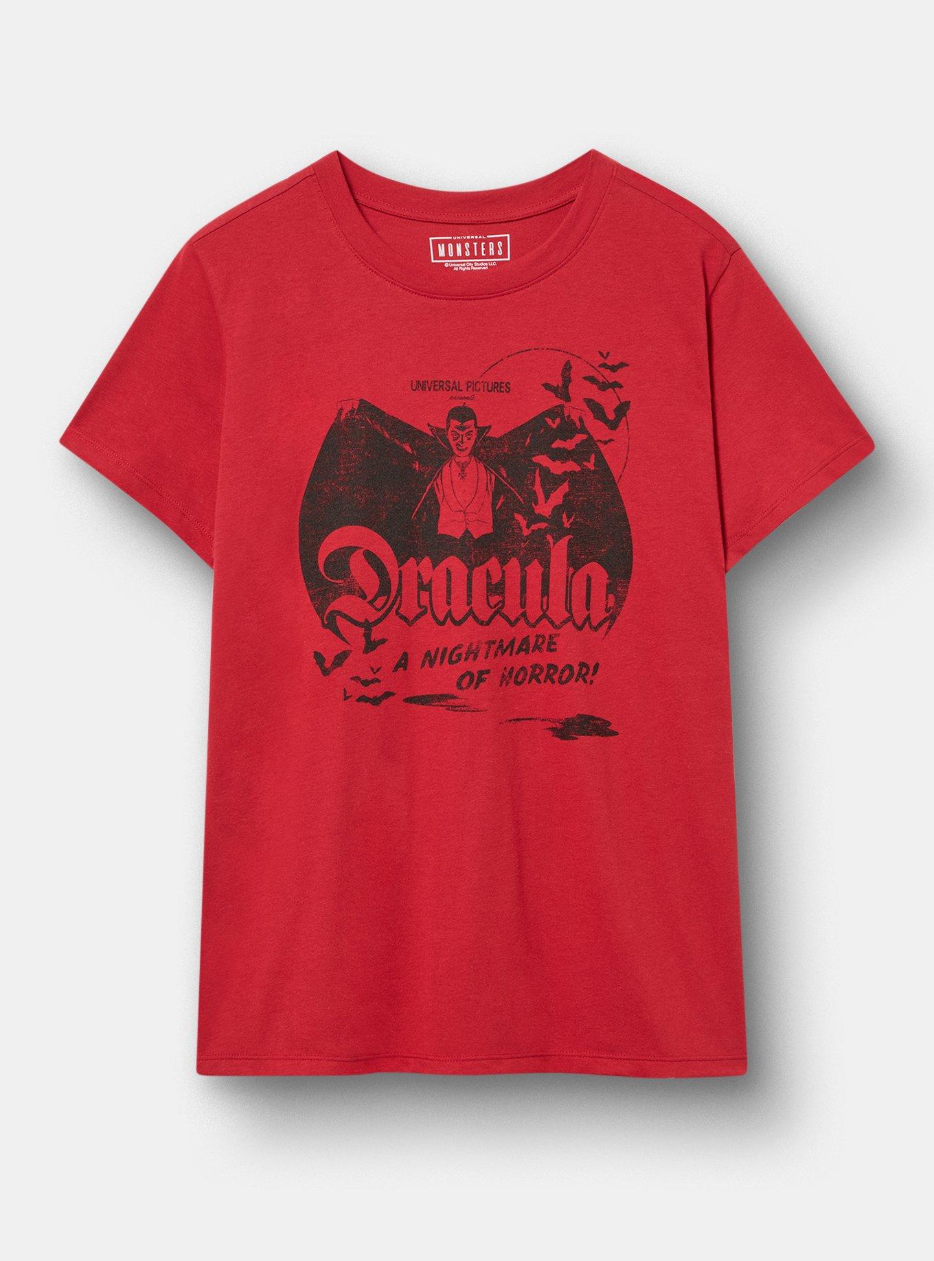 Plus Size Dracula Classic Cotton Crew Tee, JESTER RED, hi-res