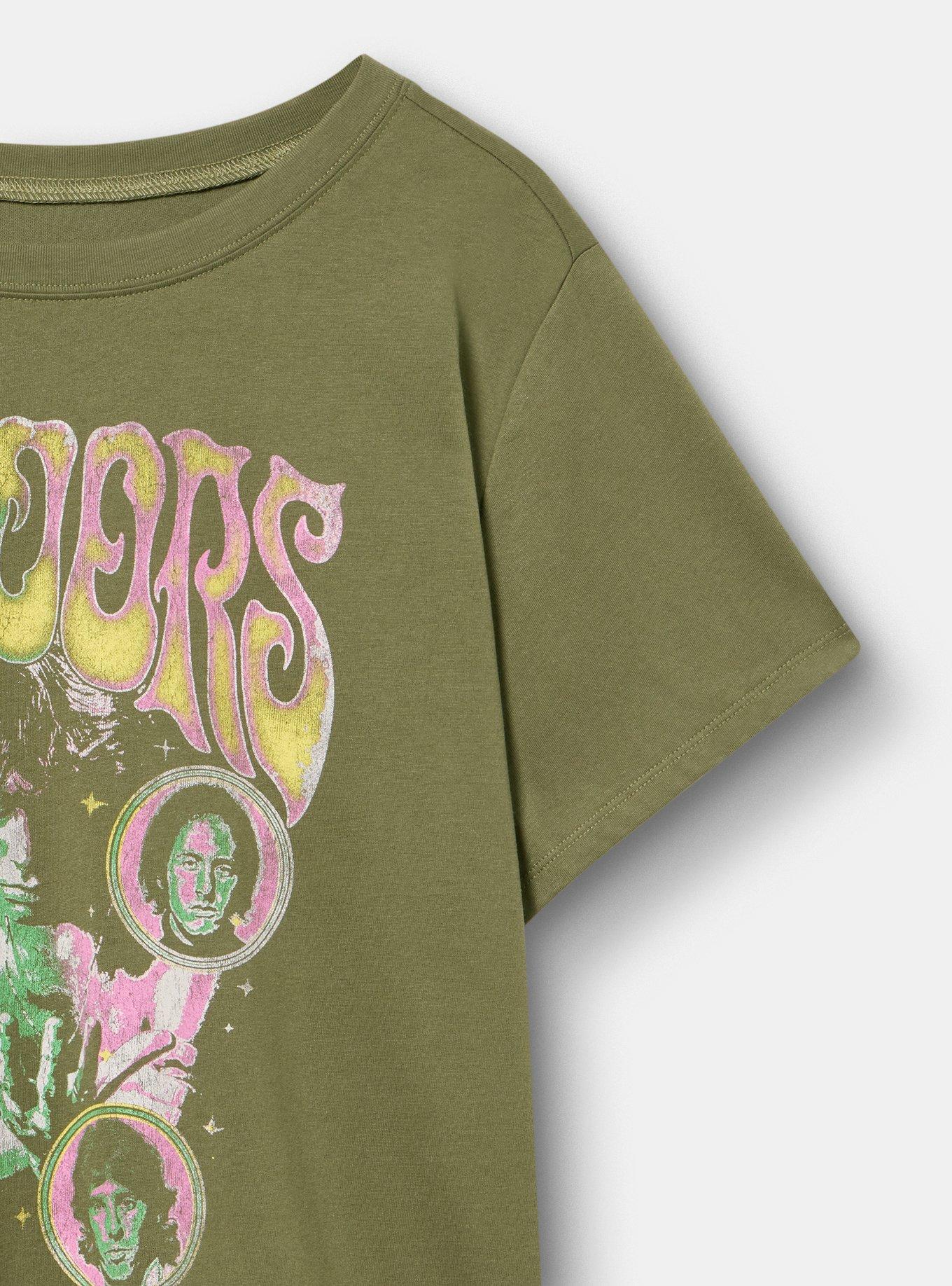 The Doors Classic Cotton Crew Tee, OLIVINE, alternate