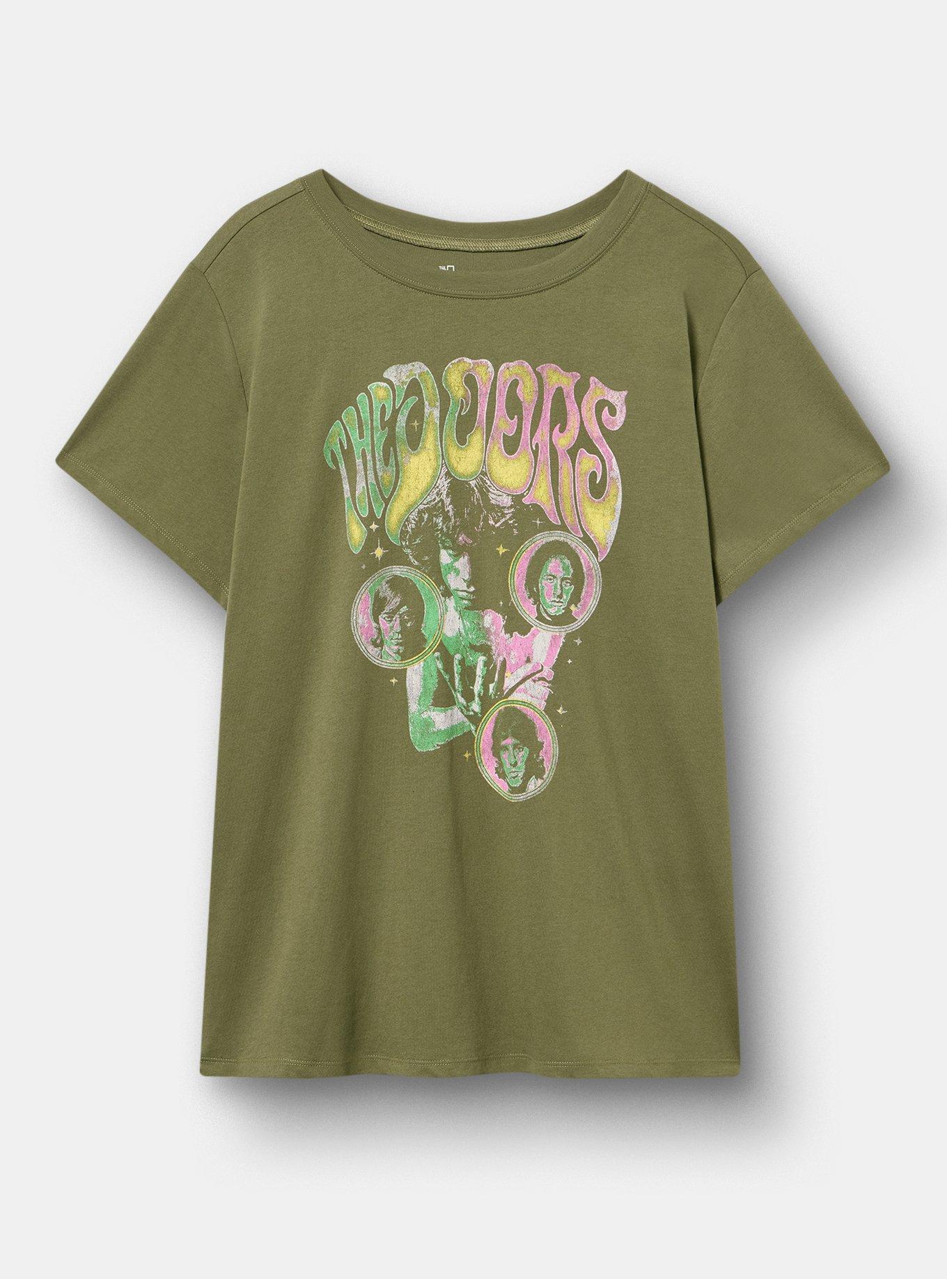 The Doors Classic Cotton Crew Tee, OLIVINE, hi-res