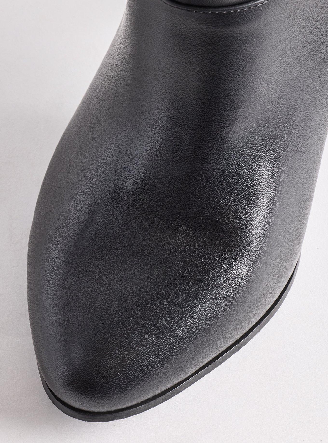 Corset Back Over the Knee Boot (WW), BLACK, alternate
