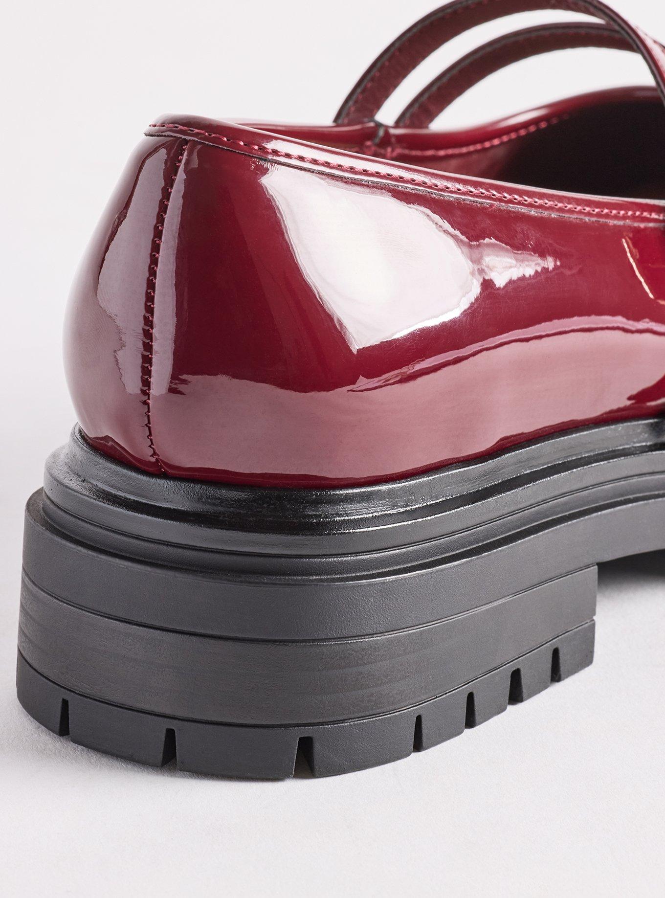 Lug Sole Mary Jane Flat (WW), OXBLOOD PATENT, alternate