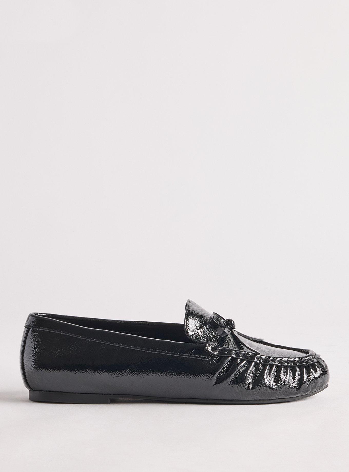 Bow Detail Loafer (WW), BLACK, alternate