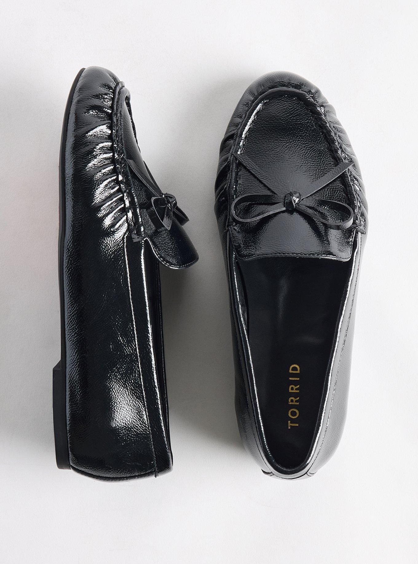 Bow Detail Loafer (WW), BLACK, hi-res